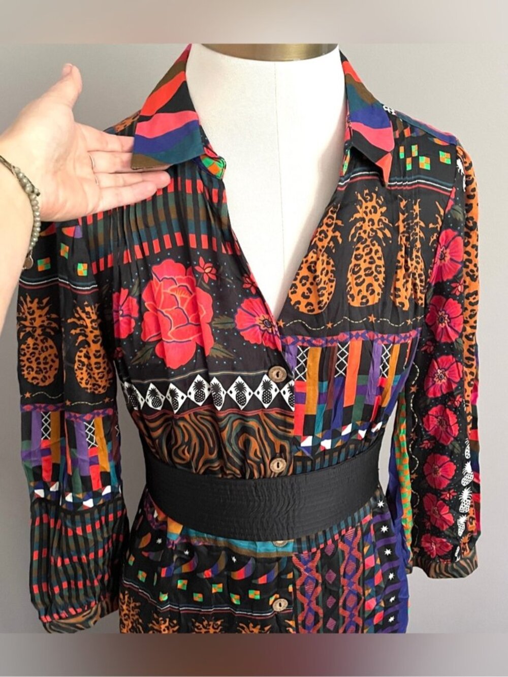 Farm Rio for Anthropologie Ciela Midi Shirtdress - Small, runs BIG! - Picture 3 of 14